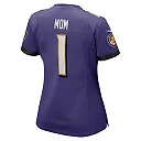 Zennovawear Women's Baltimore Ravens Number 1 Mom Purple Game Jersey