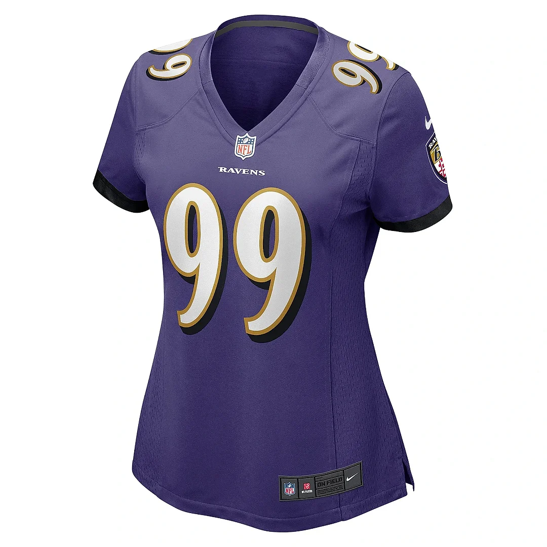 Zennovawear Women's Baltimore Ravens Odafe Oweh Purple Game Jersey