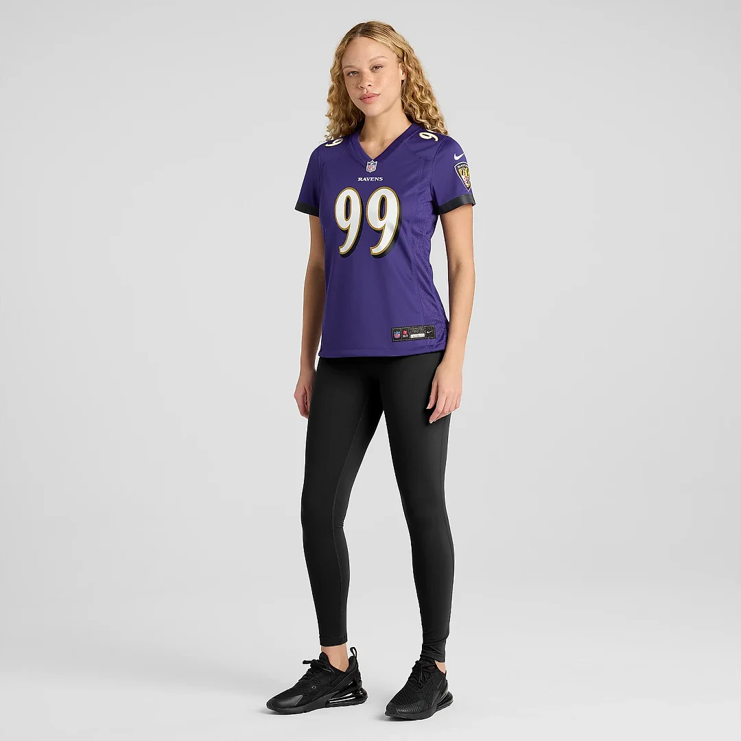 Zennovawear Women's Baltimore Ravens Odafe Oweh Purple Game Jersey