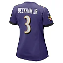 Zennovawear Women's Baltimore Ravens Odell Beckham Jr. Purple Game Jersey