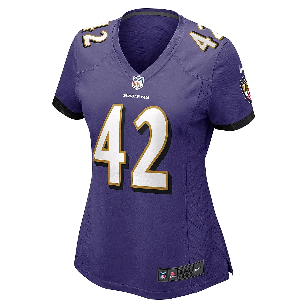 Zennovawear Women's Baltimore Ravens Patrick Ricard Purple Game Jersey
