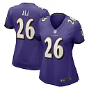 Zennovawear Women's Baltimore Ravens Rasheen Ali Purple Game Jersey