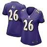 Zennovawear Women's Baltimore Ravens Rasheen Ali Purple Game Jersey