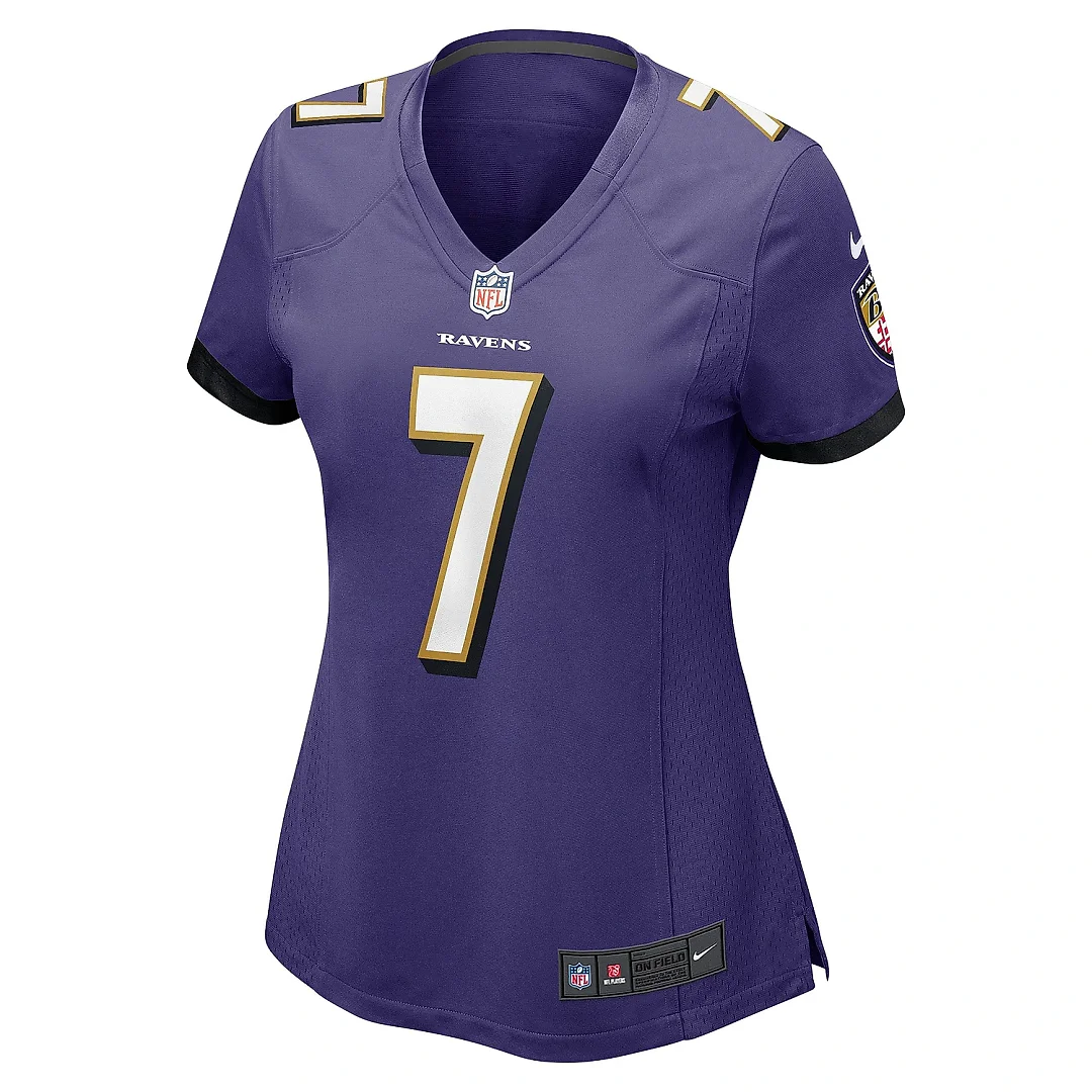 Zennovawear Women's Baltimore Ravens Rashod Bateman Purple Game Jersey