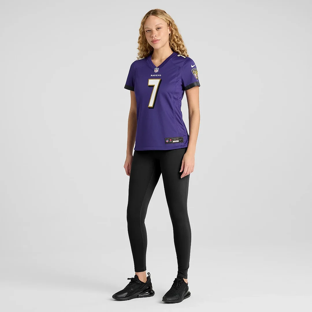 Zennovawear Women's Baltimore Ravens Rashod Bateman Purple Game Jersey