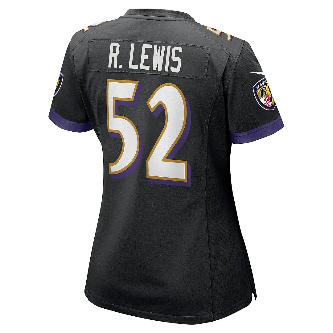 Zennovawear Women's Baltimore Ravens Ray Lewis Black Retired Player Jersey