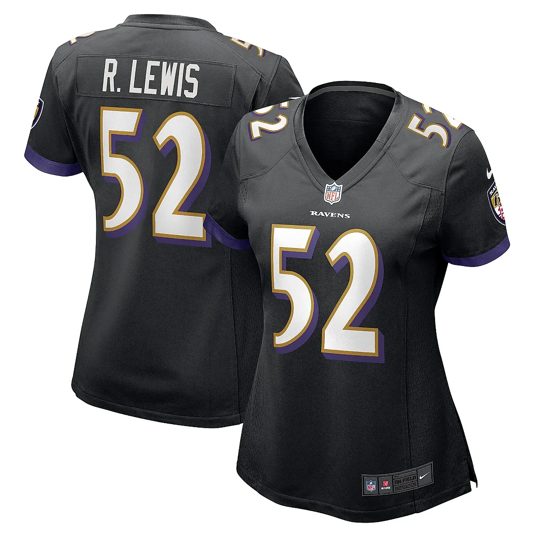 Zennovawear Women's Baltimore Ravens Ray Lewis Black Retired Player Jersey
