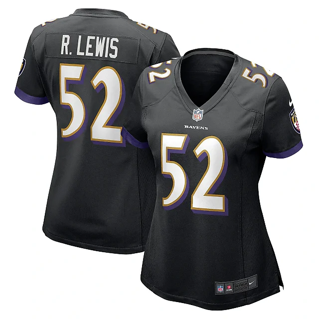 Zennovawear Women's Baltimore Ravens Ray Lewis Black Retired Player Jersey