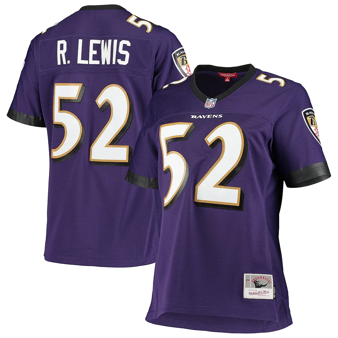 Zennovawear Women's Baltimore Ravens Ray Lewis Mitchell & Ness Purple Legacy Team Jersey