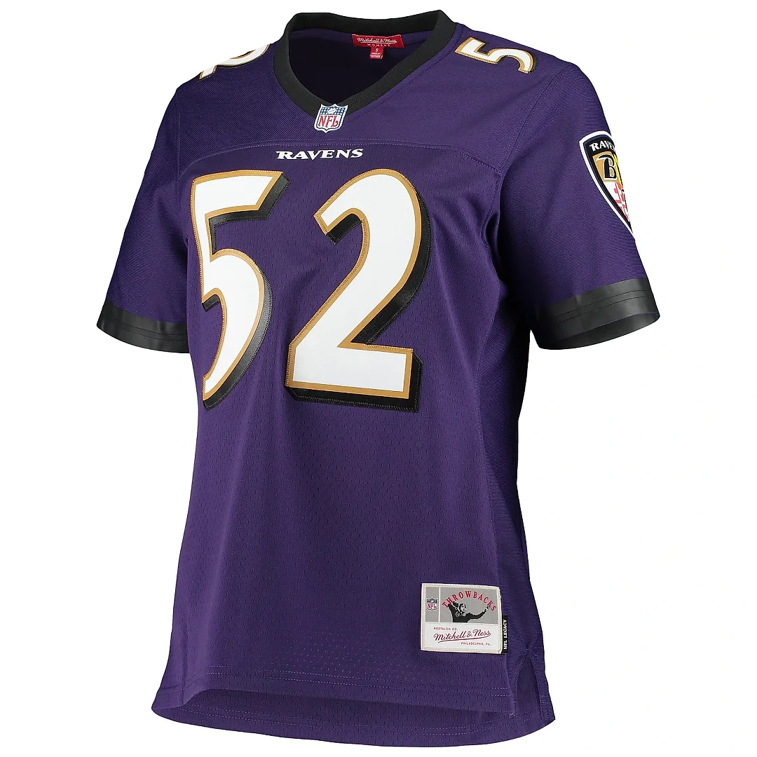 Zennovawear Women's Baltimore Ravens Ray Lewis Mitchell & Ness Purple Legacy Team Jersey