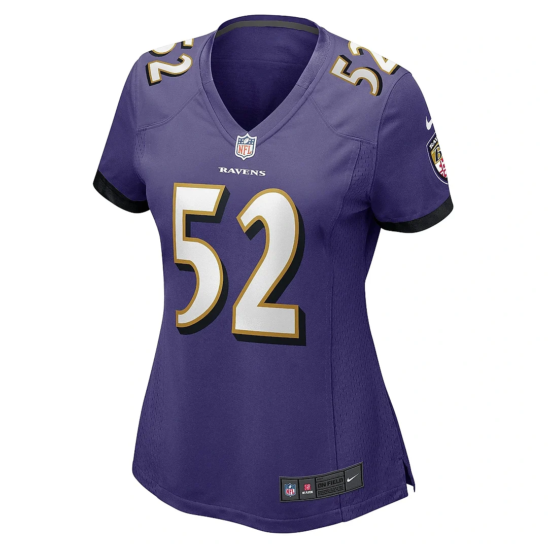 Zennovawear Women's Baltimore Ravens Ray Lewis Purple Retired Player Jersey