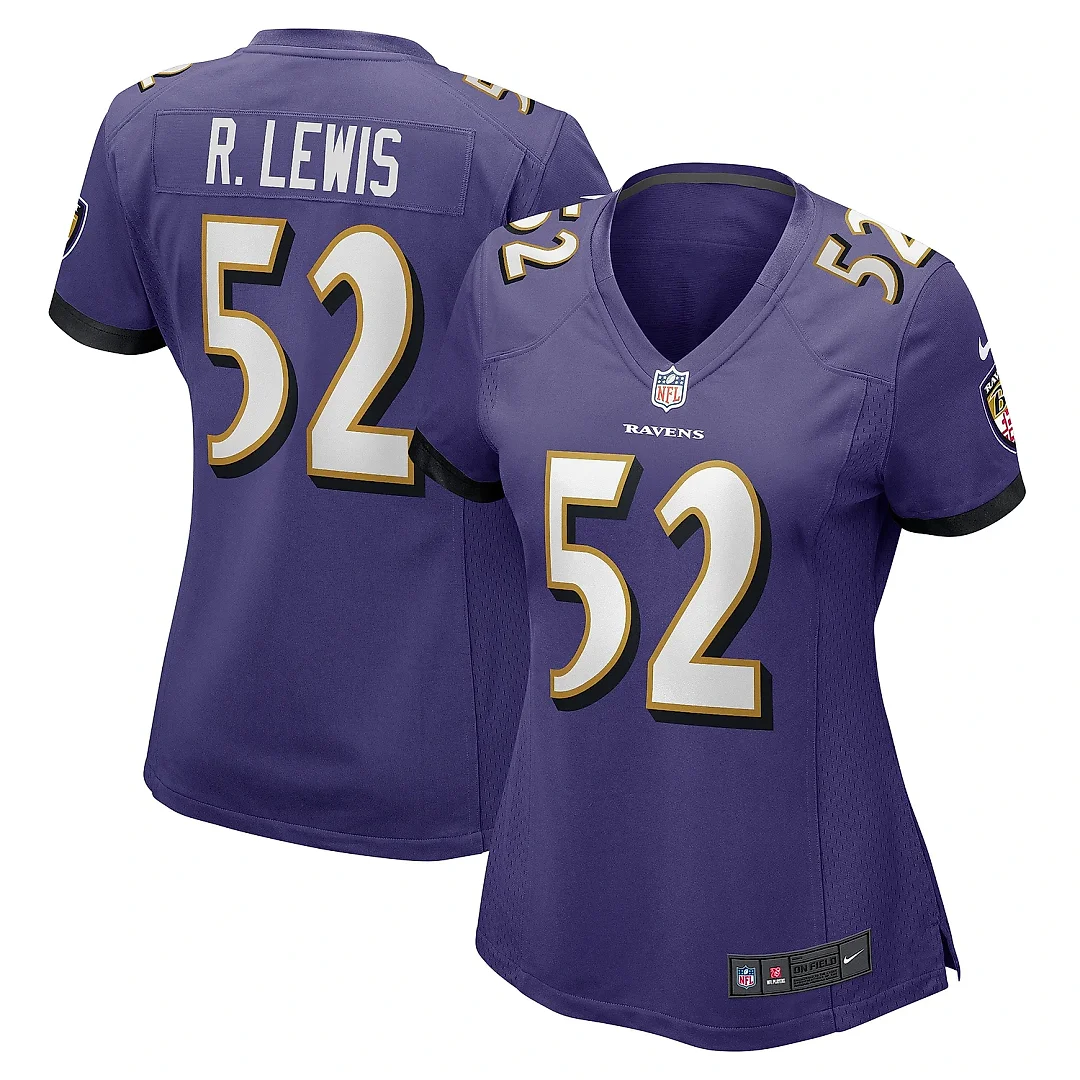 Zennovawear Women's Baltimore Ravens Ray Lewis Purple Retired Player Jersey