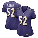Zennovawear Women's Baltimore Ravens Ray Lewis Purple Retired Player Jersey