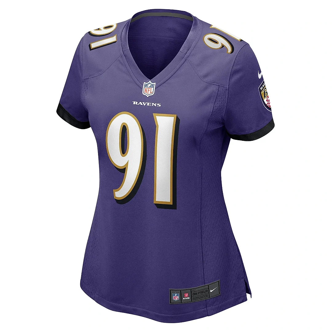 Zennovawear Women's Baltimore Ravens Rayshad Nichols Purple Game Player Jersey