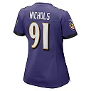 Zennovawear Women's Baltimore Ravens Rayshad Nichols Purple Game Player Jersey