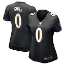 Zennovawear Women's Baltimore Ravens Roquan Smith Black Team Game Jersey
