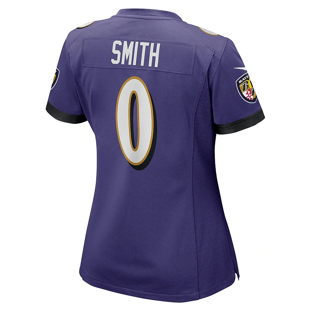 Zennovawear Women's Baltimore Ravens Roquan Smith Purple Team Game Jersey
