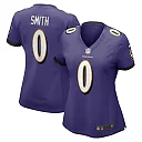Zennovawear Women's Baltimore Ravens Roquan Smith Purple Team Game Jersey