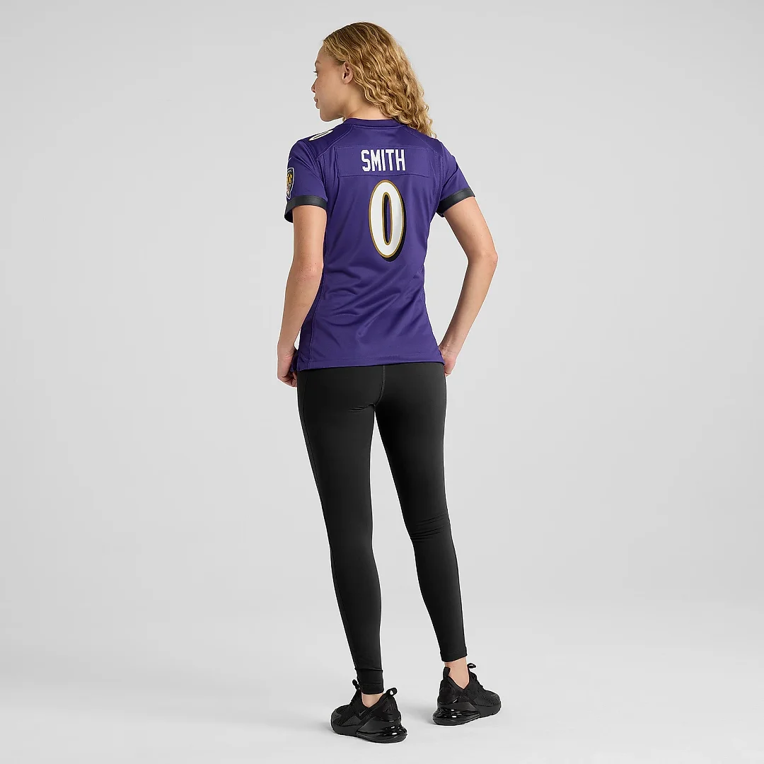 Zennovawear Women's Baltimore Ravens Roquan Smith Purple Team Game Jersey