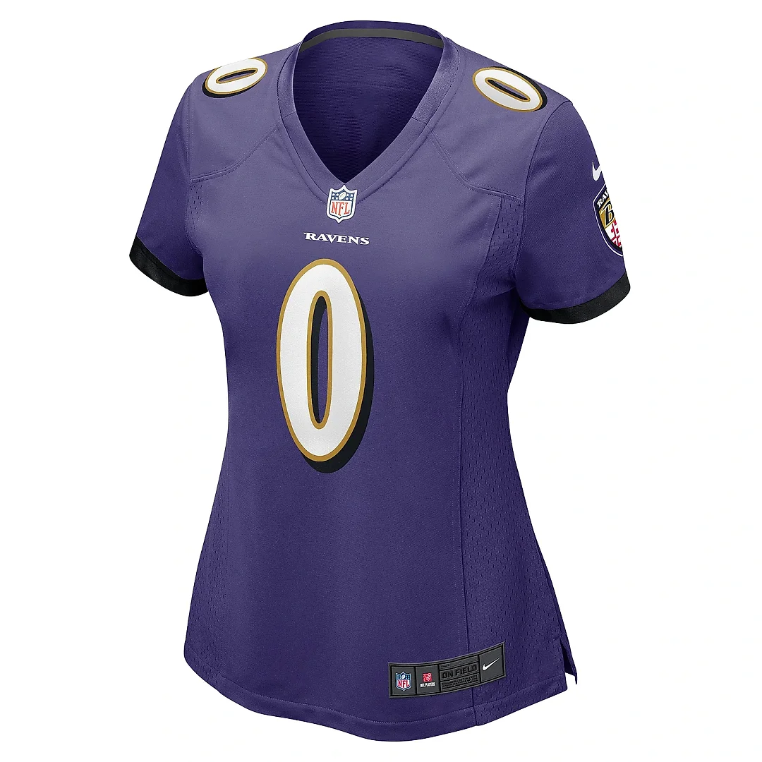 Zennovawear Women's Baltimore Ravens Roquan Smith Purple Team Game Jersey
