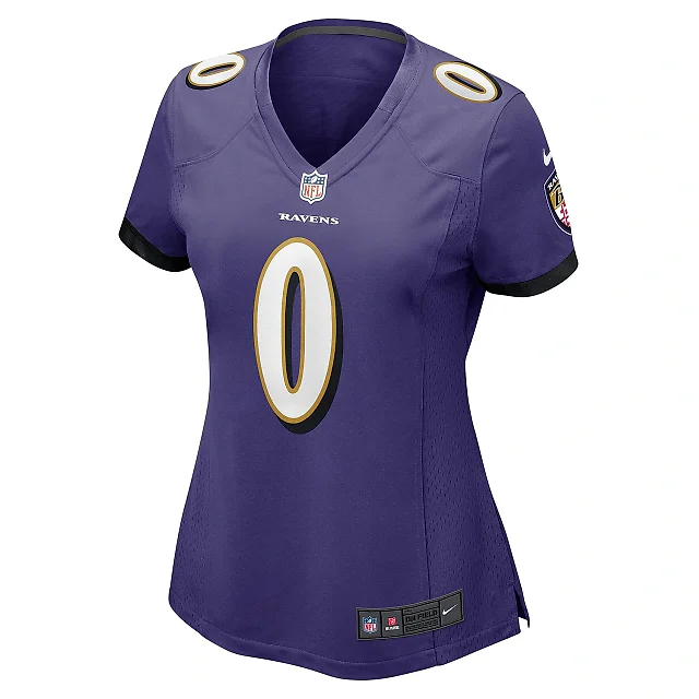 Zennovawear Women's Baltimore Ravens Roquan Smith Purple Team Game Jersey