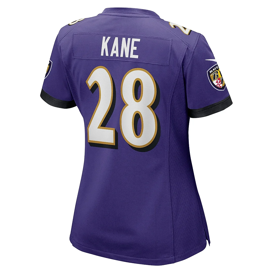 Zennovawear Women's Baltimore Ravens Sanoussi Kane Purple Game Jersey