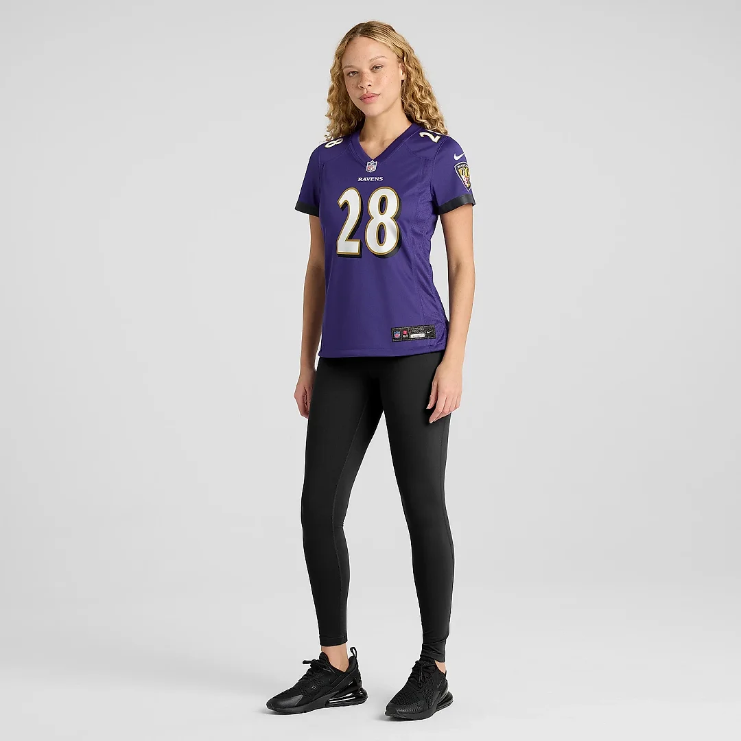 Zennovawear Women's Baltimore Ravens Sanoussi Kane Purple Game Jersey