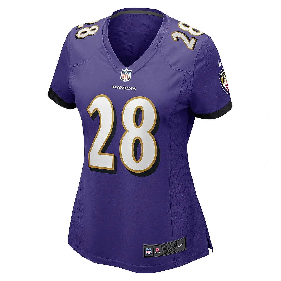 Zennovawear Women's Baltimore Ravens Sanoussi Kane Purple Game Jersey