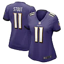Zennovawear Women's Baltimore Ravens Stout Purple Player Game Jersey