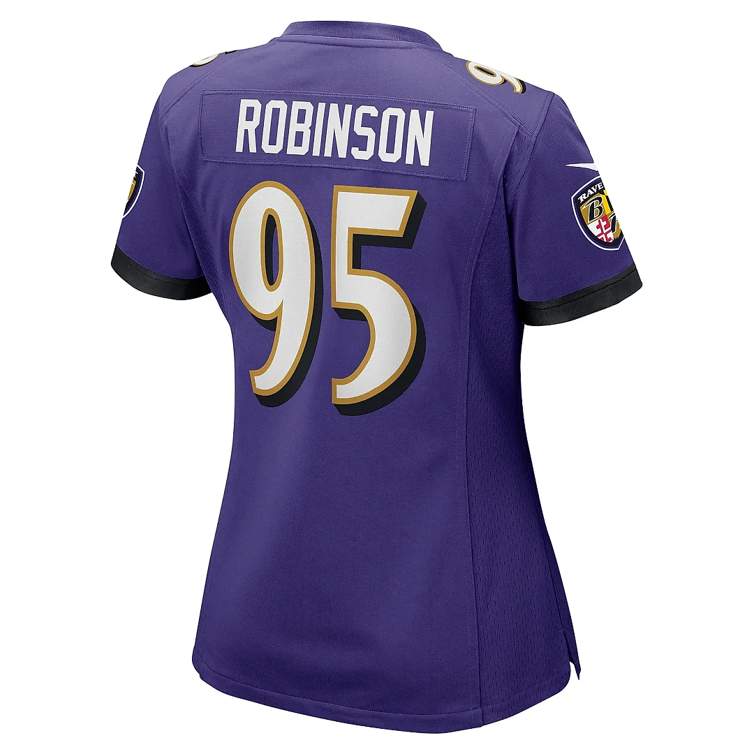 Zennovawear Women's Baltimore Ravens Tavius Robinson Purple Game Jersey