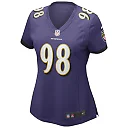 Zennovawear Women's Baltimore Ravens Tony Siragusa Purple Game Retired Player Jersey