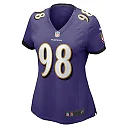 Zennovawear Women's Baltimore Ravens Travis Jones Purple Player Game Jersey