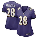 Zennovawear Women's Baltimore Ravens Trayvon Mullen Jr. Purple Team Game Jersey