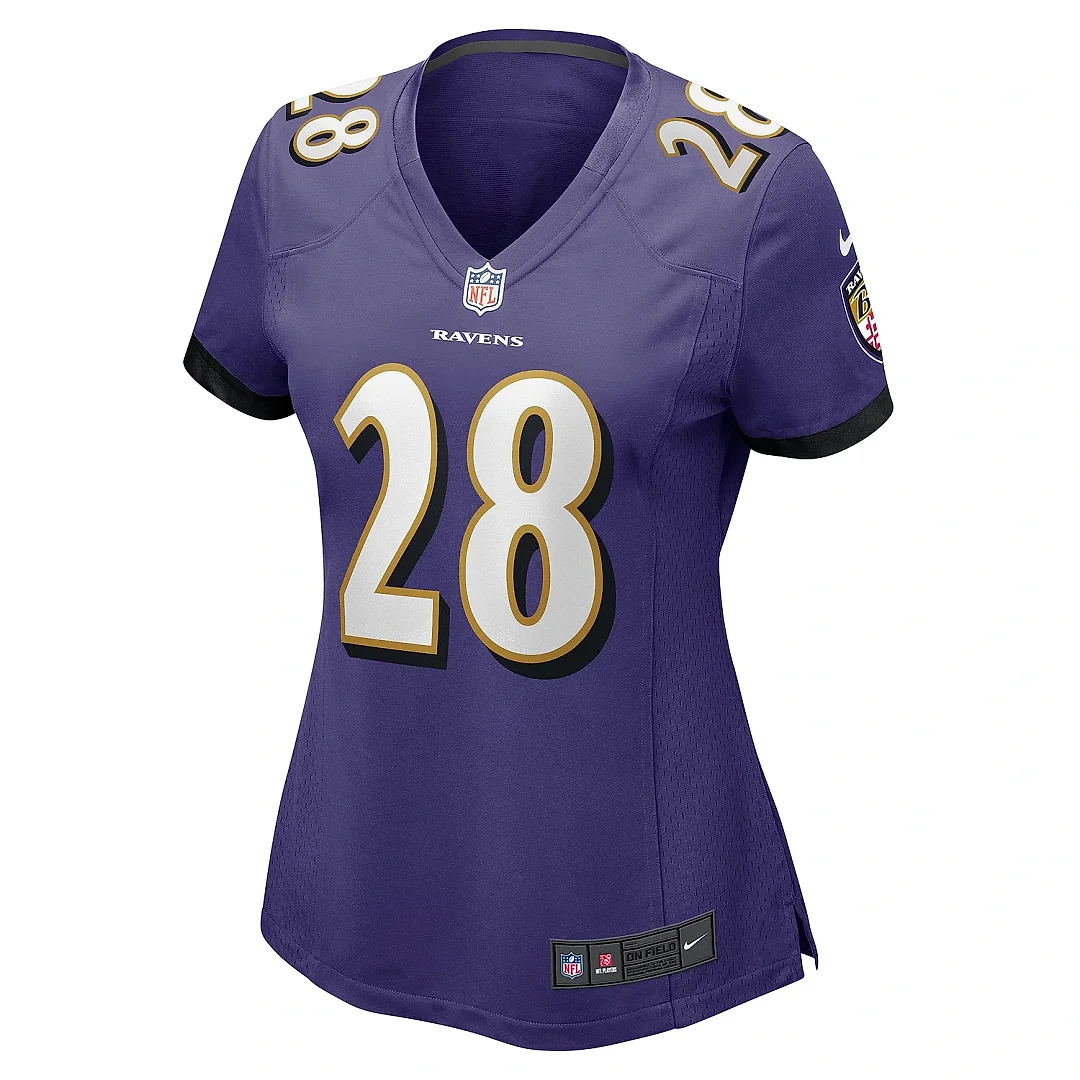 Zennovawear Women's Baltimore Ravens Trayvon Mullen Jr. Purple Team Game Jersey