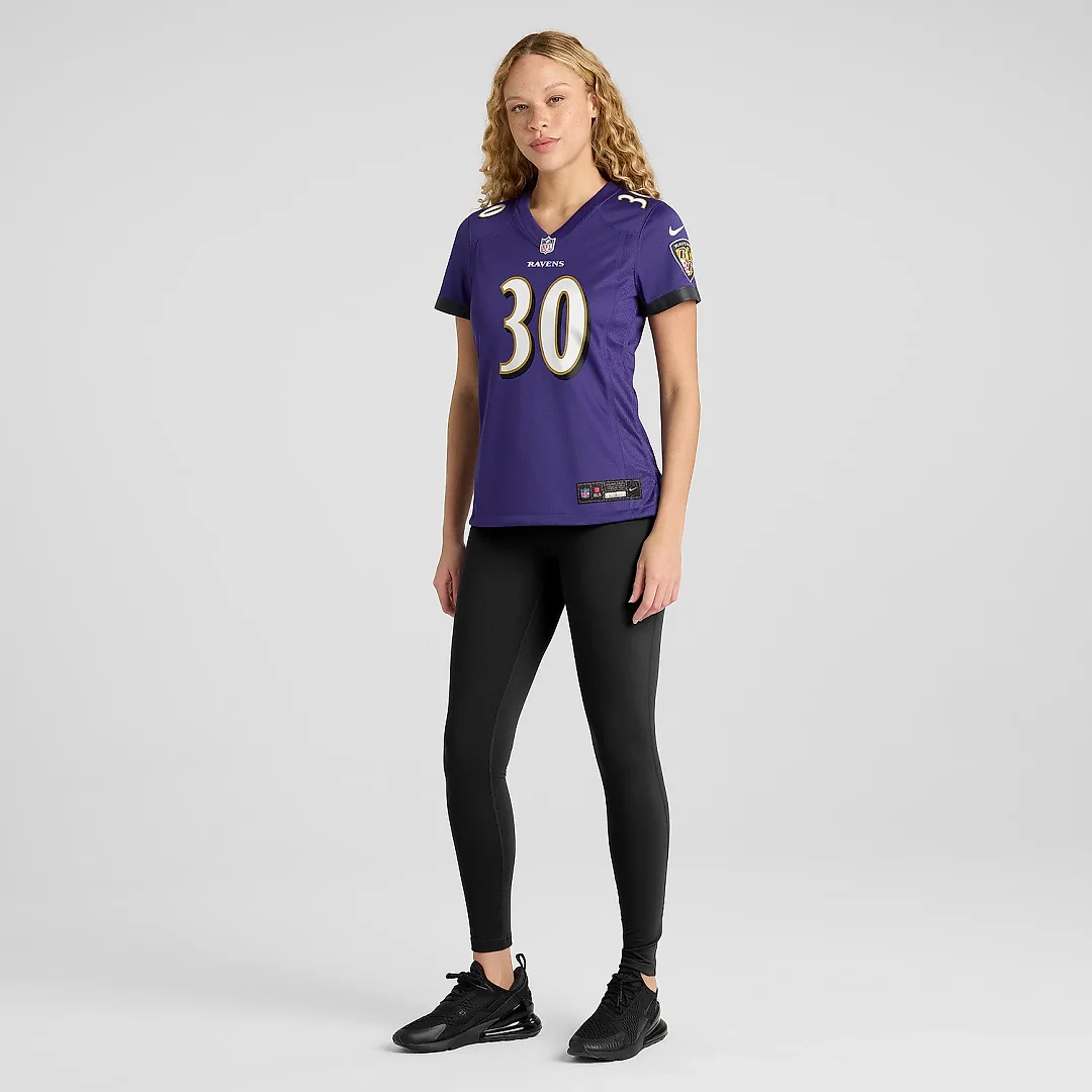 Zennovawear Women's Baltimore Ravens Trayvon Mullen Purple Game Jersey