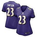 Zennovawear Women's Baltimore Ravens Trenton Simpson Purple Game Jersey