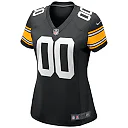 Zennovawear Women's Black Pittsburgh Steelers Alternate Custom Game Jersey