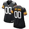 Zennovawear Women's Black Pittsburgh Steelers Alternate Custom Game Jersey