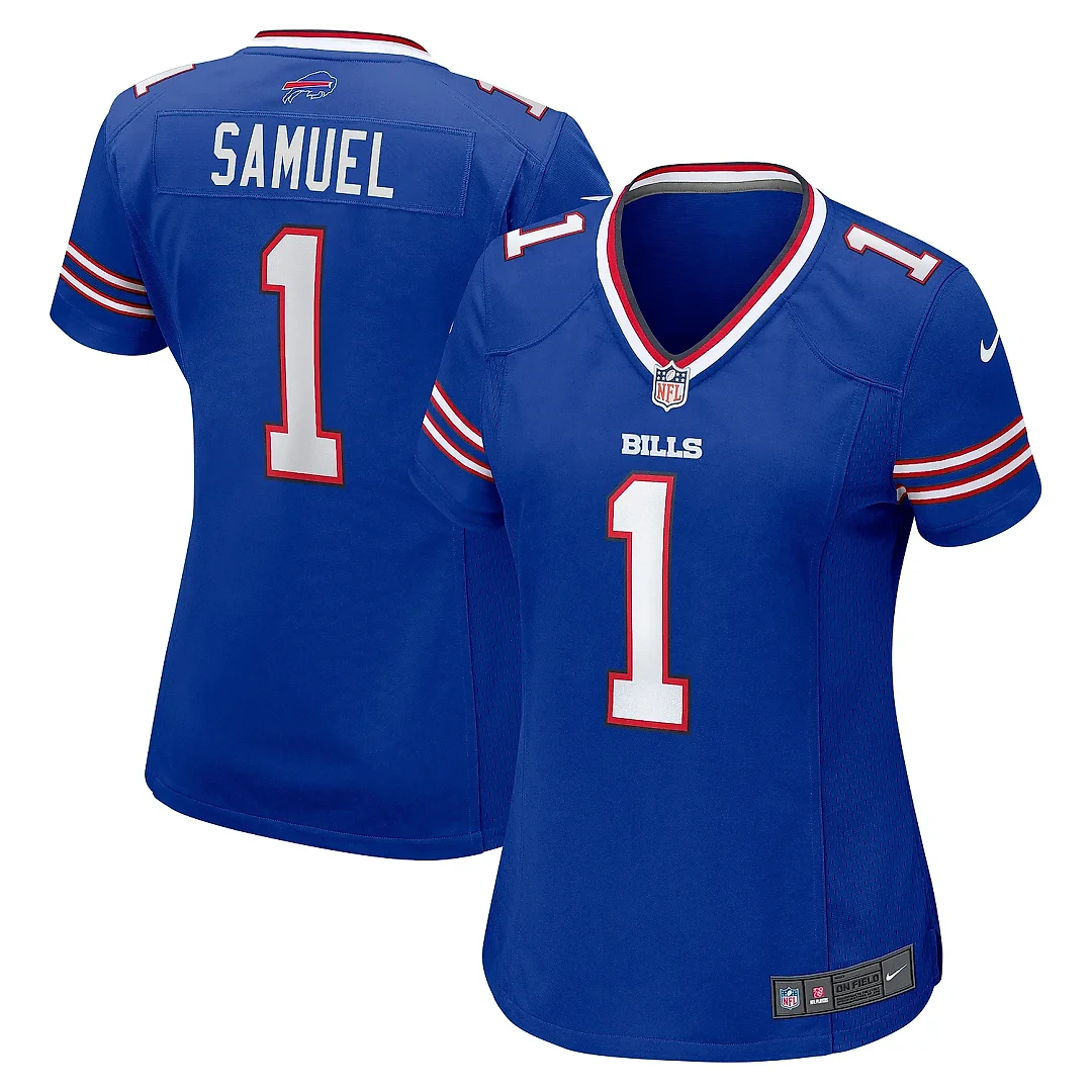 Zennovawear Women's Buffalo Bills Curtis Samuel Royal Game Jersey