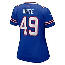 Zennovawear Women's Buffalo Bills DaShaun White Royal Team Game Jersey