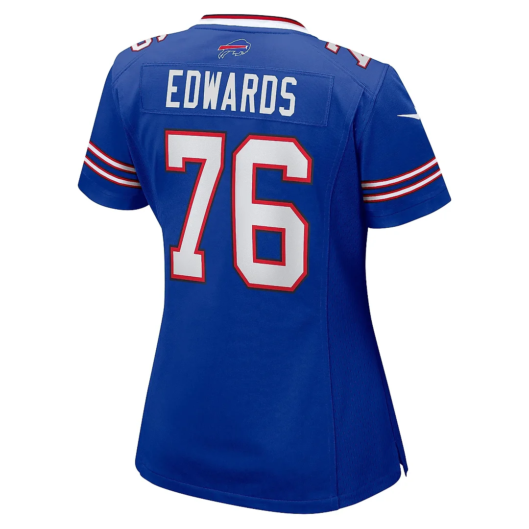 Zennovawear Women's Buffalo Bills David Edwards Royal Game Jersey
