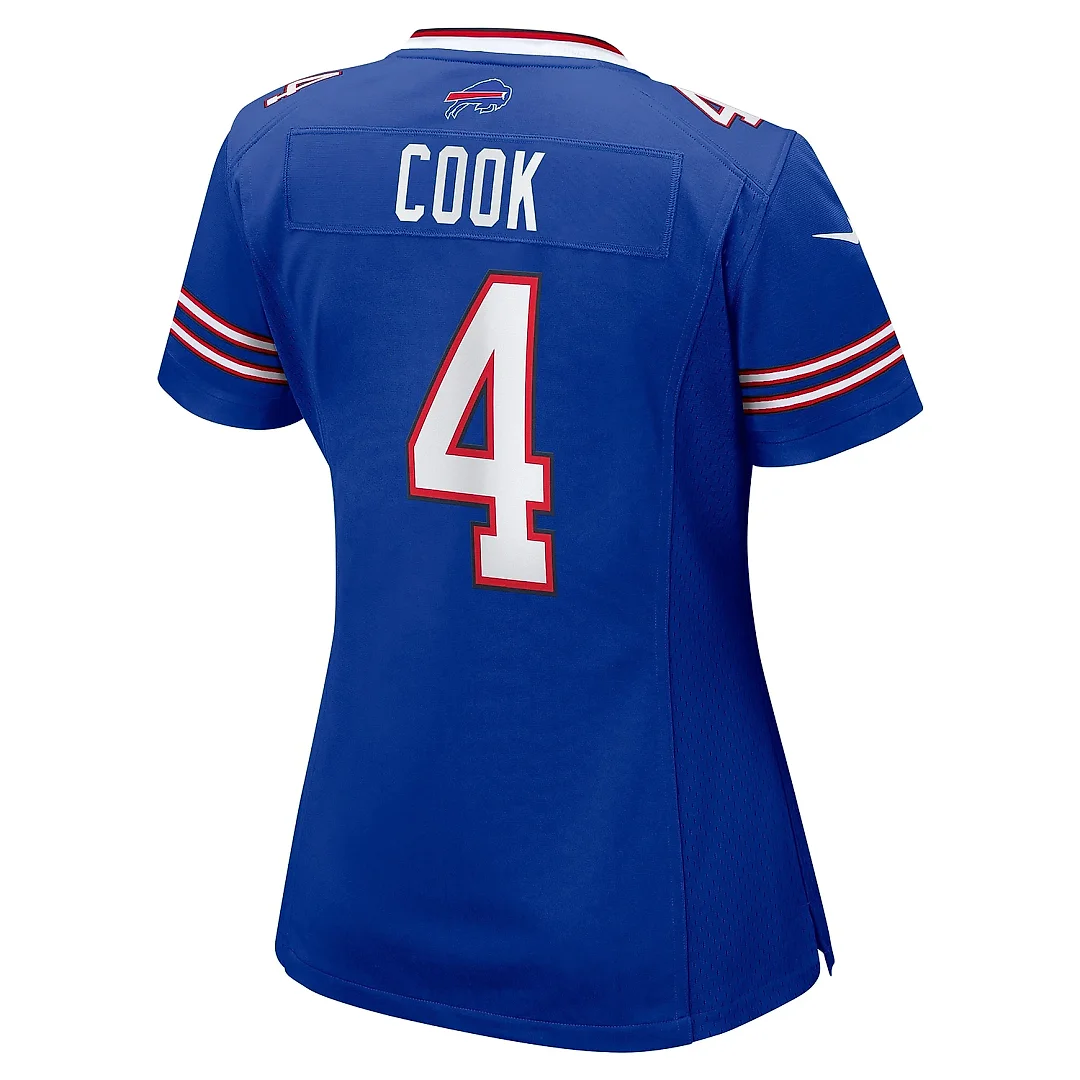 Zennovawear Women's Buffalo Bills James Cook Royal Game Player Jersey