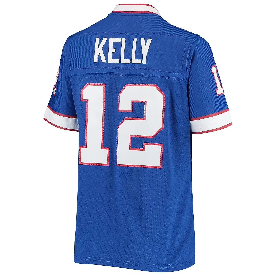Zennovawear Women's Buffalo Bills Jim Kelly Mitchell & Ness Royal 1990 Legacy Jersey
