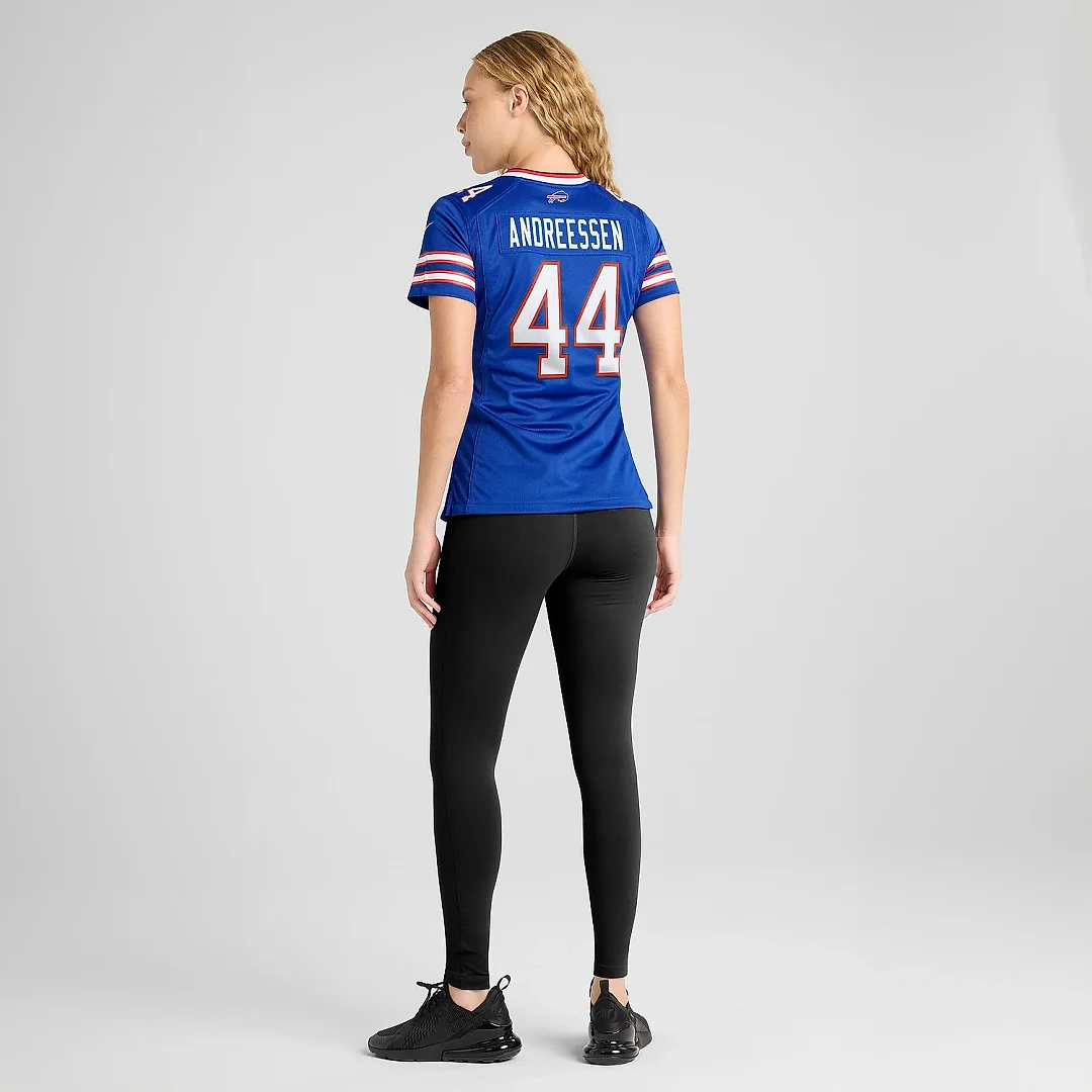 Zennovawear Women's Buffalo Bills Joe Andreessen Royal Game Jersey
