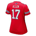 Zennovawear Women's Buffalo Bills Josh Allen Red Player Jersey