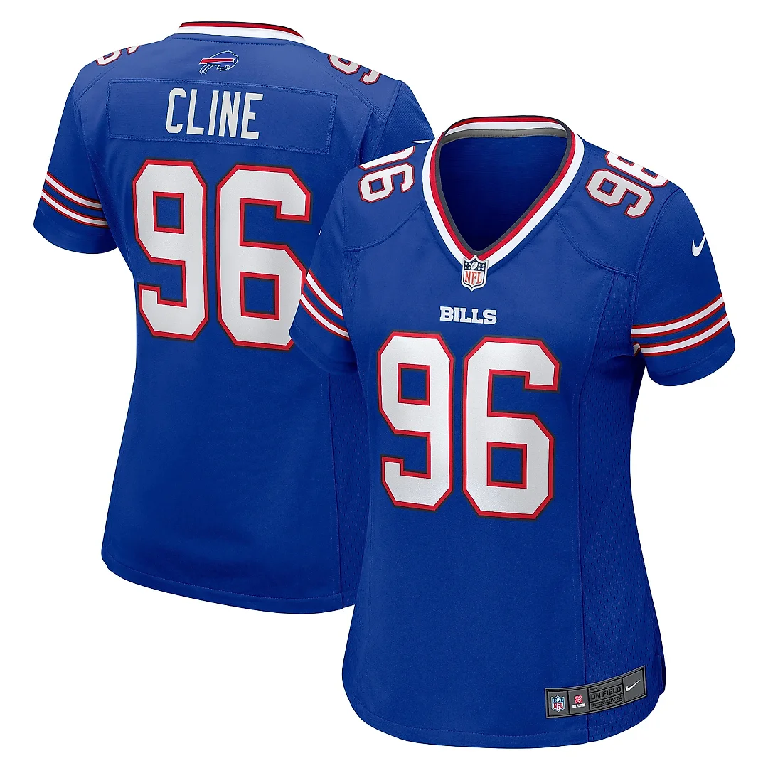 Zennovawear Women's Buffalo Bills Kameron Cline Royal Team Game Jersey