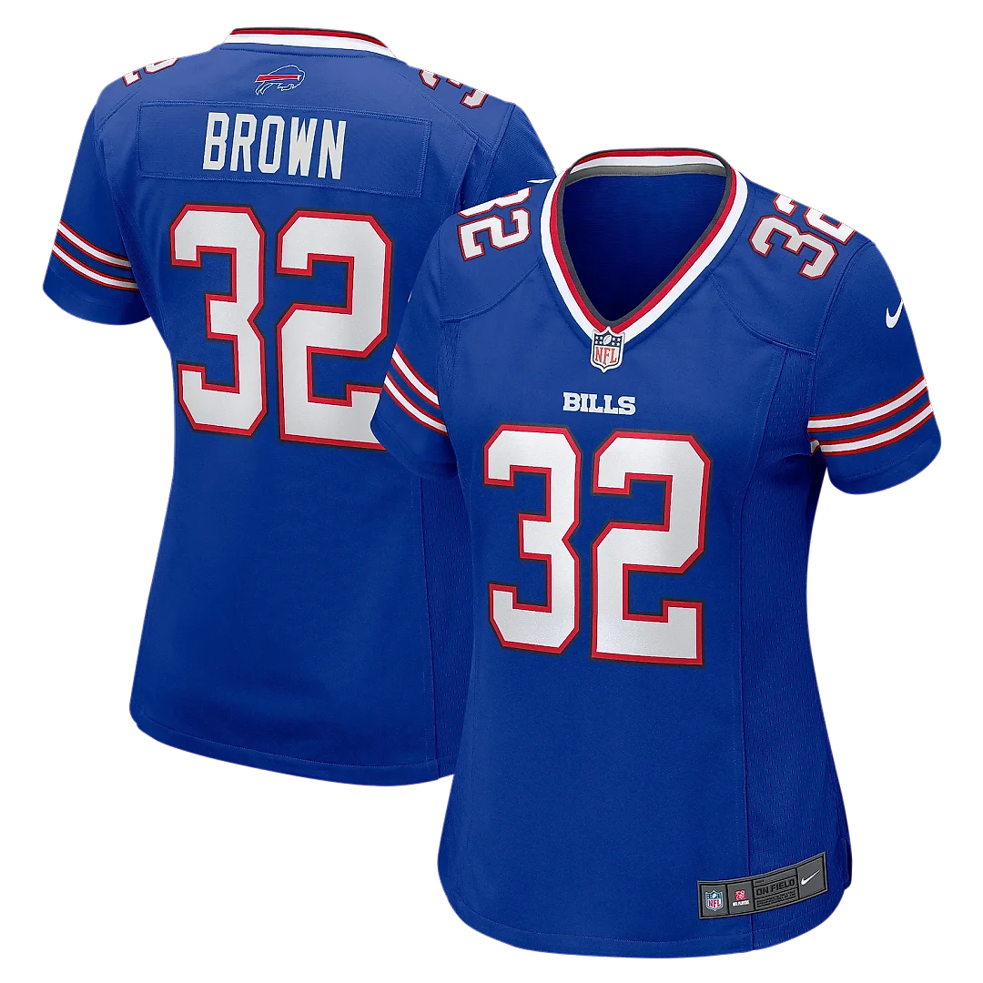 Zennovawear Women's Buffalo Bills Kyron Brown Royal Game Jersey