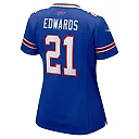 Zennovawear Women's Buffalo Bills Mike Edwards Royal Team Game Jersey