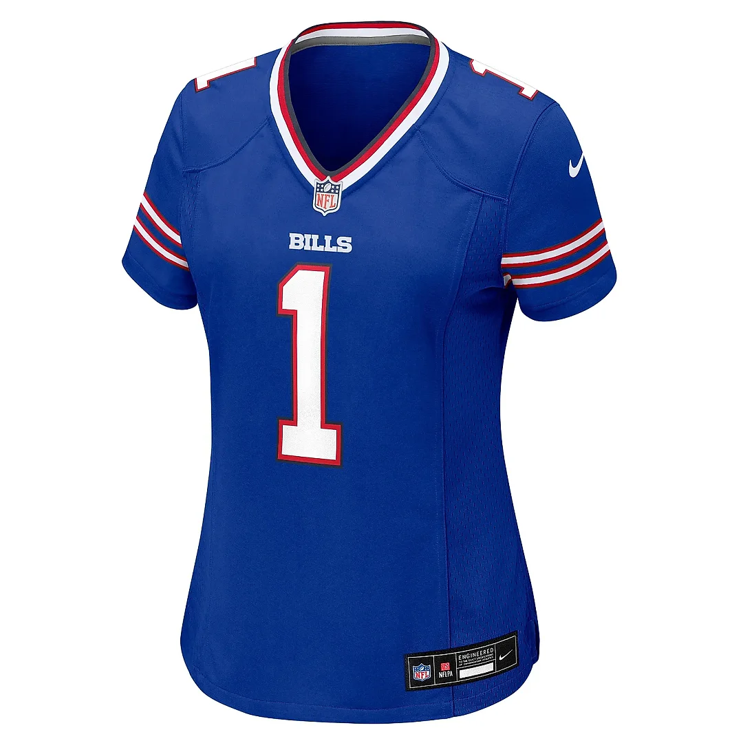 Zennovawear Women's Buffalo Bills Number 1 Mom Royal Game Jersey