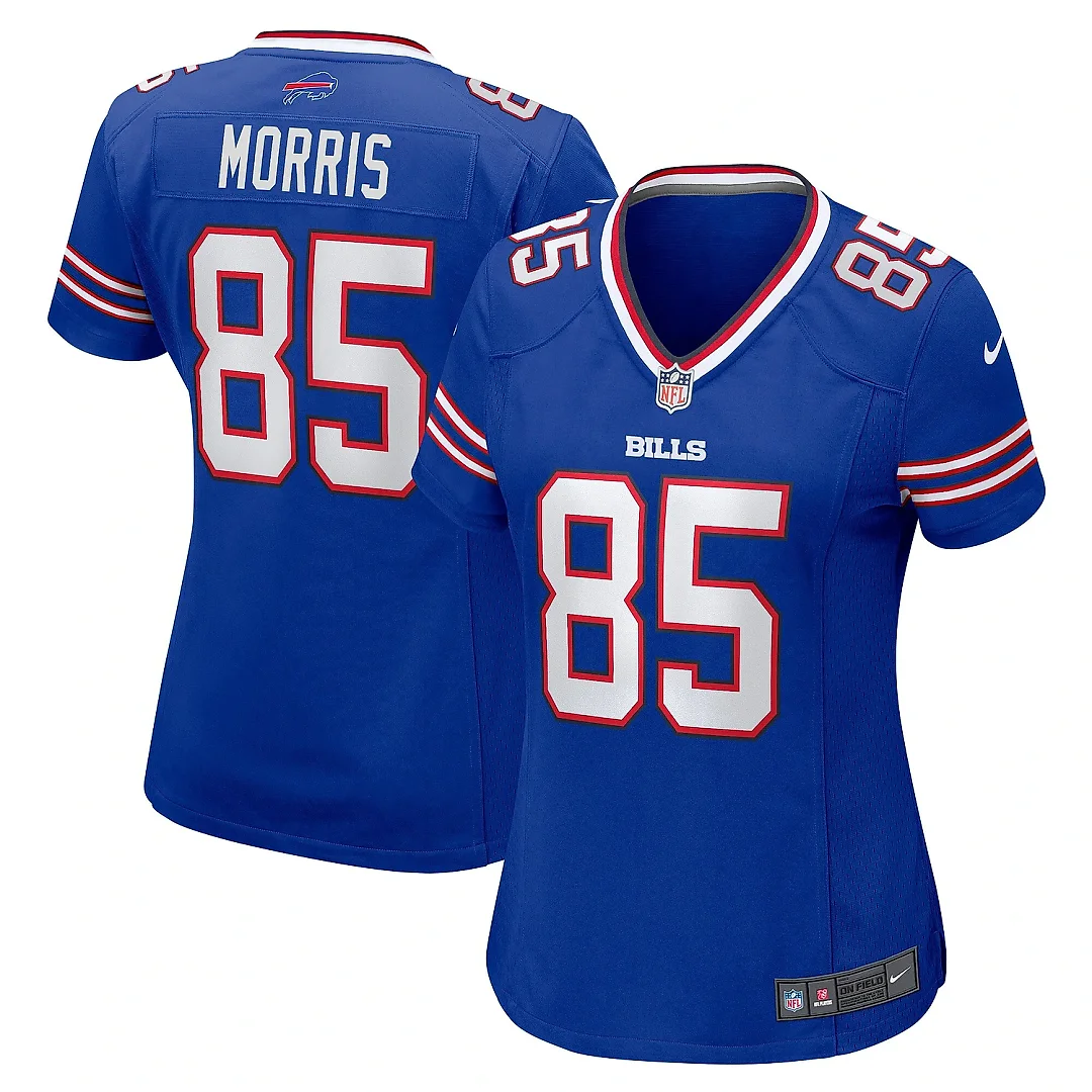 Zennovawear Women's Buffalo Bills Quintin Morris Royal Game Player Jersey